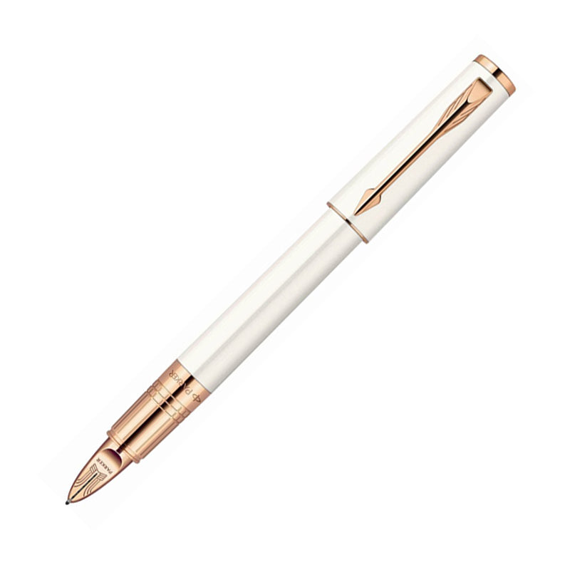PARKER Ingenuity 5th Technology Pen Slim Pearl with Pink Gold Trim