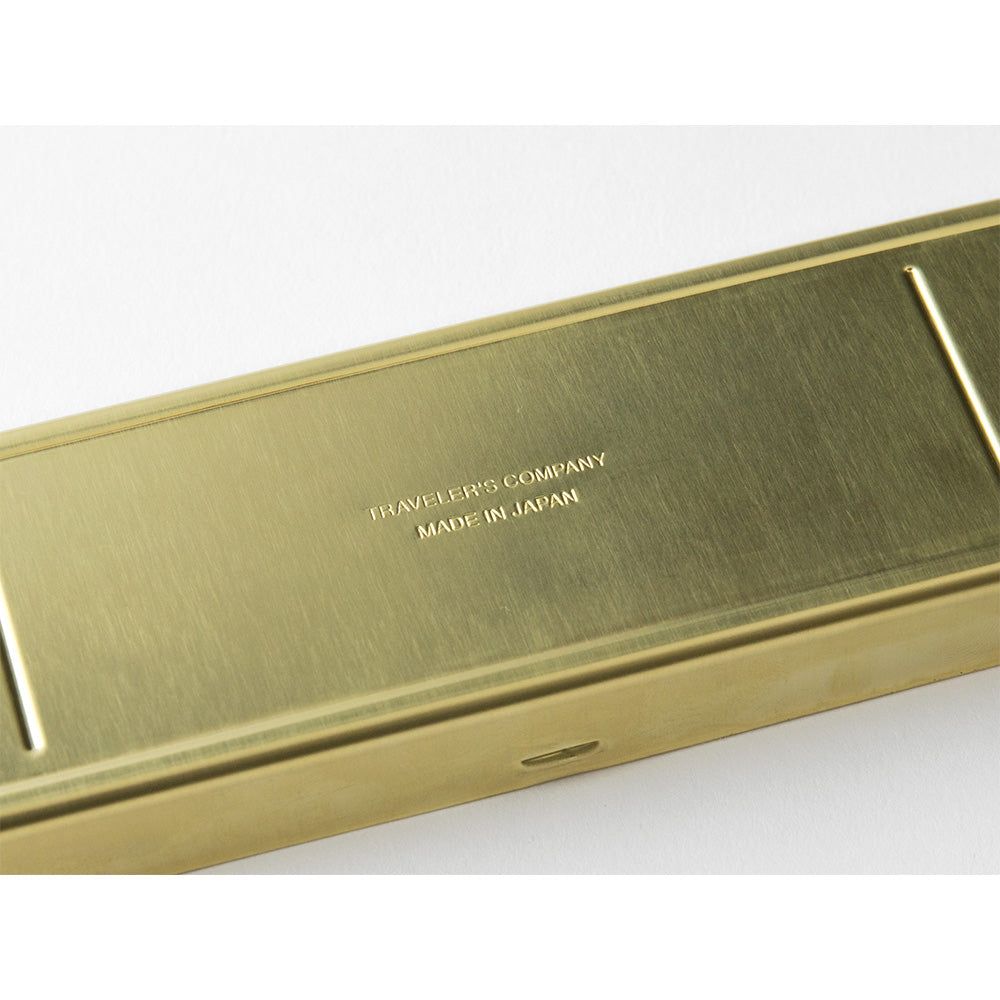TRAVELERS Brass Pen Case Solid Brass