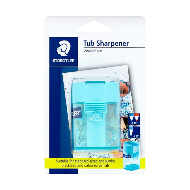 STAEDTLER Double-Hole Tub Sharpener 512 BC Cyan