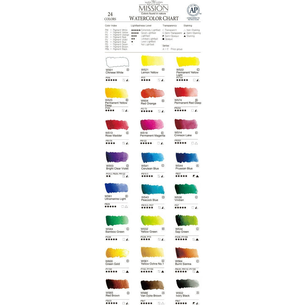 MIJELLO Mission Gold Pan 24 Colours Regular