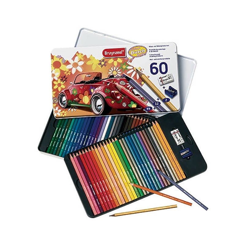 BRUYNZEEL Colouring&Drawing Tin of 60 6062M60