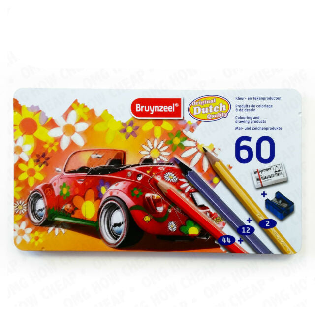 BRUYNZEEL Colouring&Drawing Tin of 60 6062M60