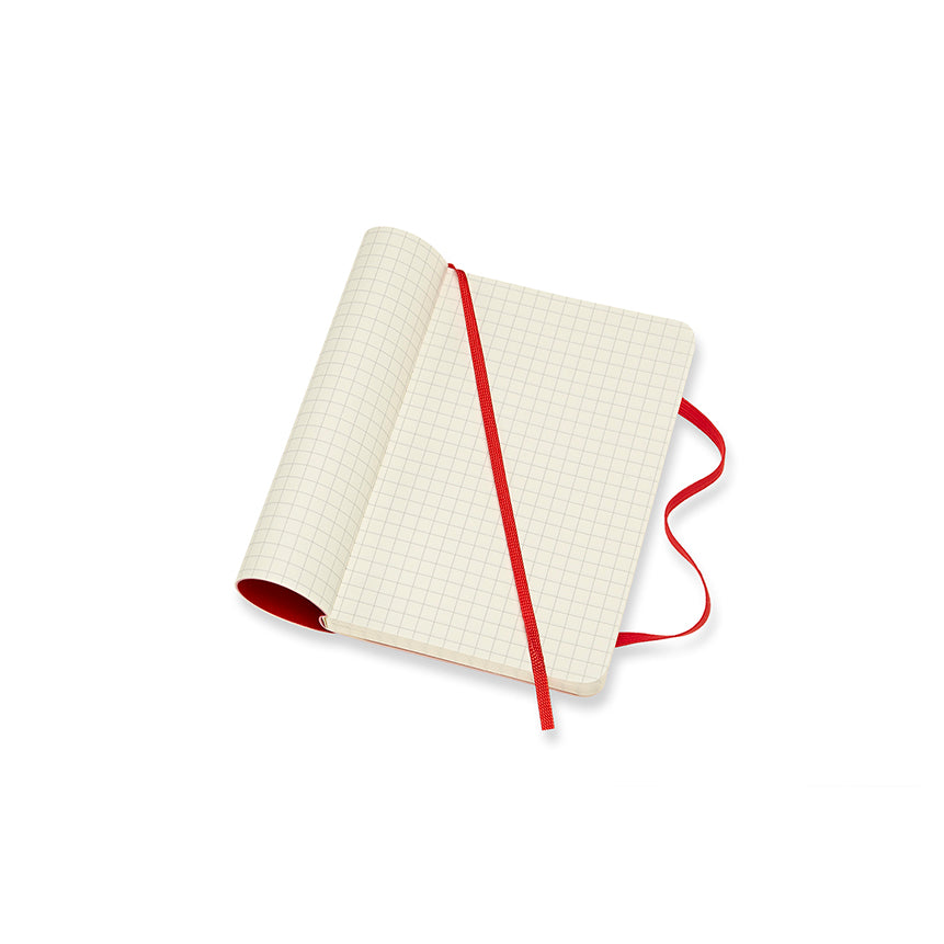 MOLESKINE Classic Pocket Squared Soft Scarlet Red