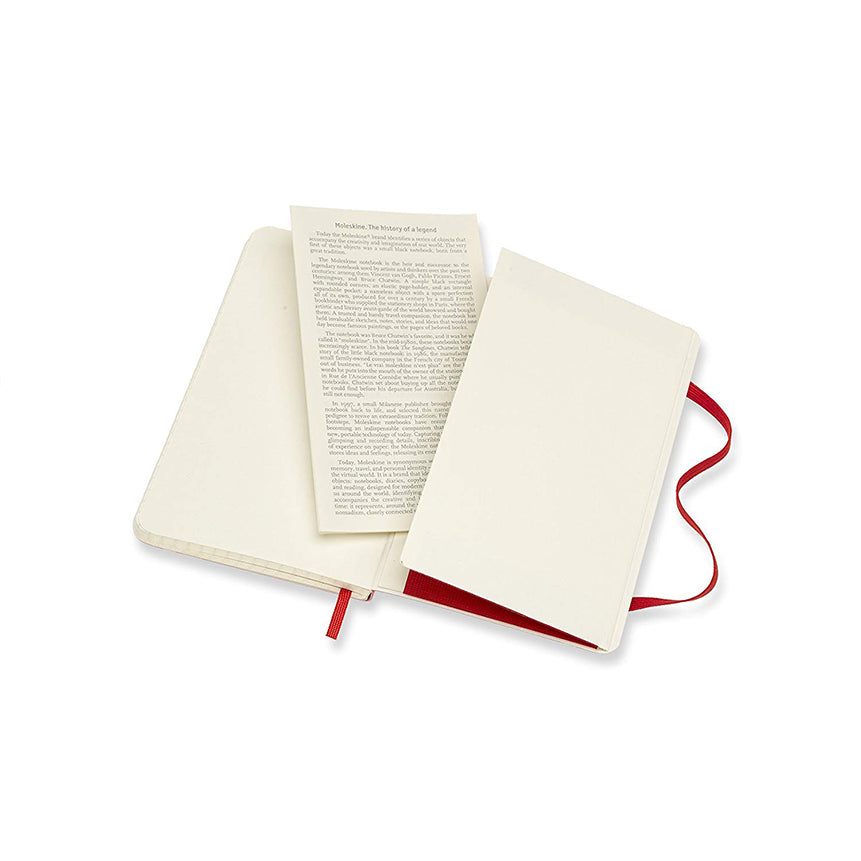 MOLESKINE Classic Pocket Squared Soft Scarlet Red