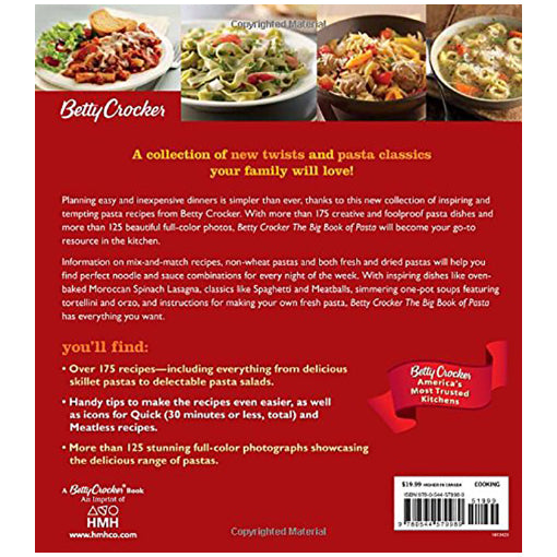 BETTY CROCKER THE BIG BOOK OF PASTA betty crocker