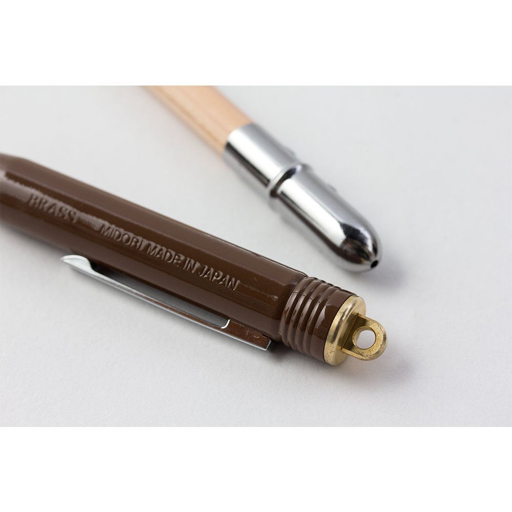 TRAVELERS Brass Ball Pen Coated Paint Brown