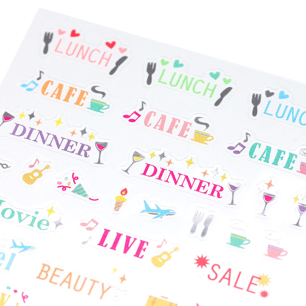 MIDORI Sticker 2271 Letter Colourful