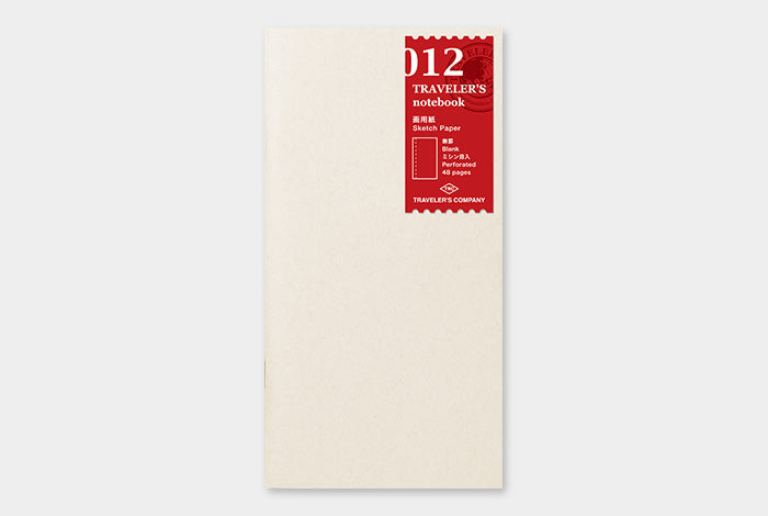 TRAVELERS Notebook Refill 012 Sketch Notebook 48p