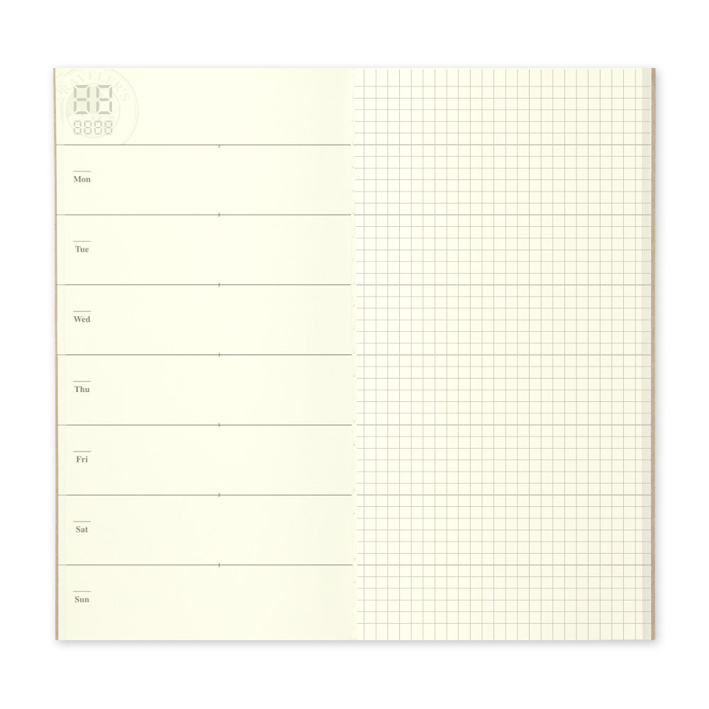 TRAVELERS Notebook Refill 019 Free Diary Weekly+Grid