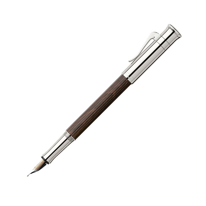 GRAF VON FABER CASTELL Classic Grenadilla/Platinum Fountain Pen-Broad