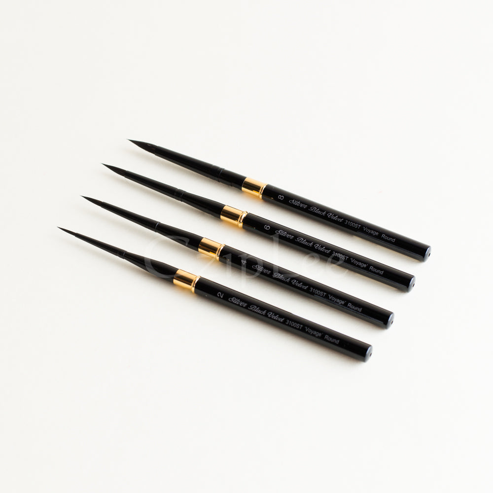 SILVER BRUSH Black Velvet Voyage Travel Set 4pc