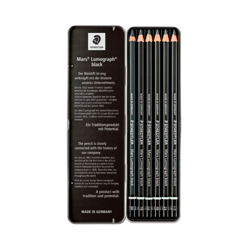 STAEDTLER Mars Lumograph black 100 Artists Pencil Set