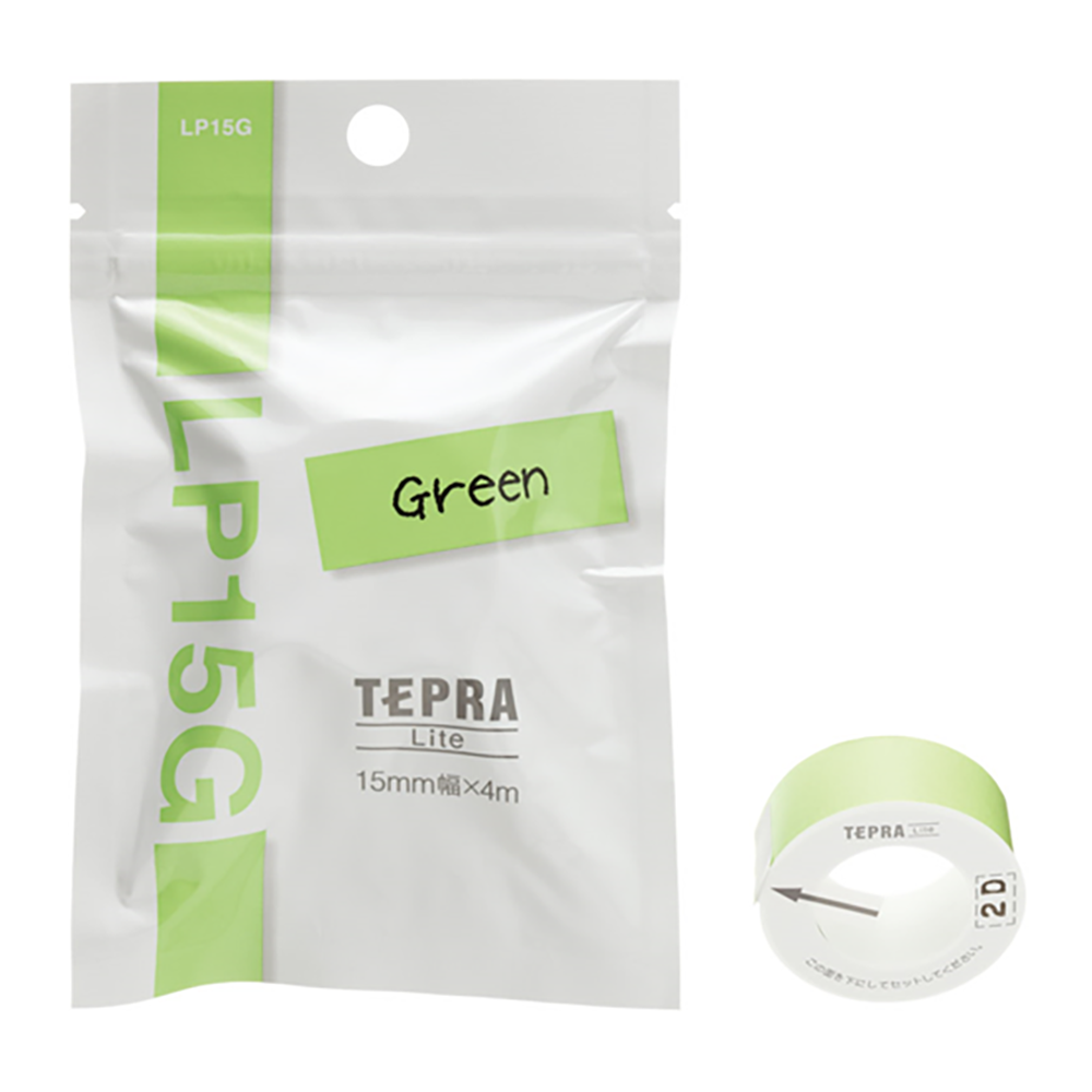 KING JIM TEPRA Lite Tape 15mm-Green