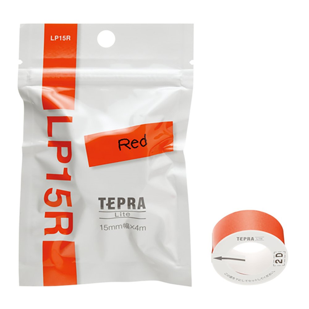 KING JIM TEPRA Lite Tape 15mm-Red