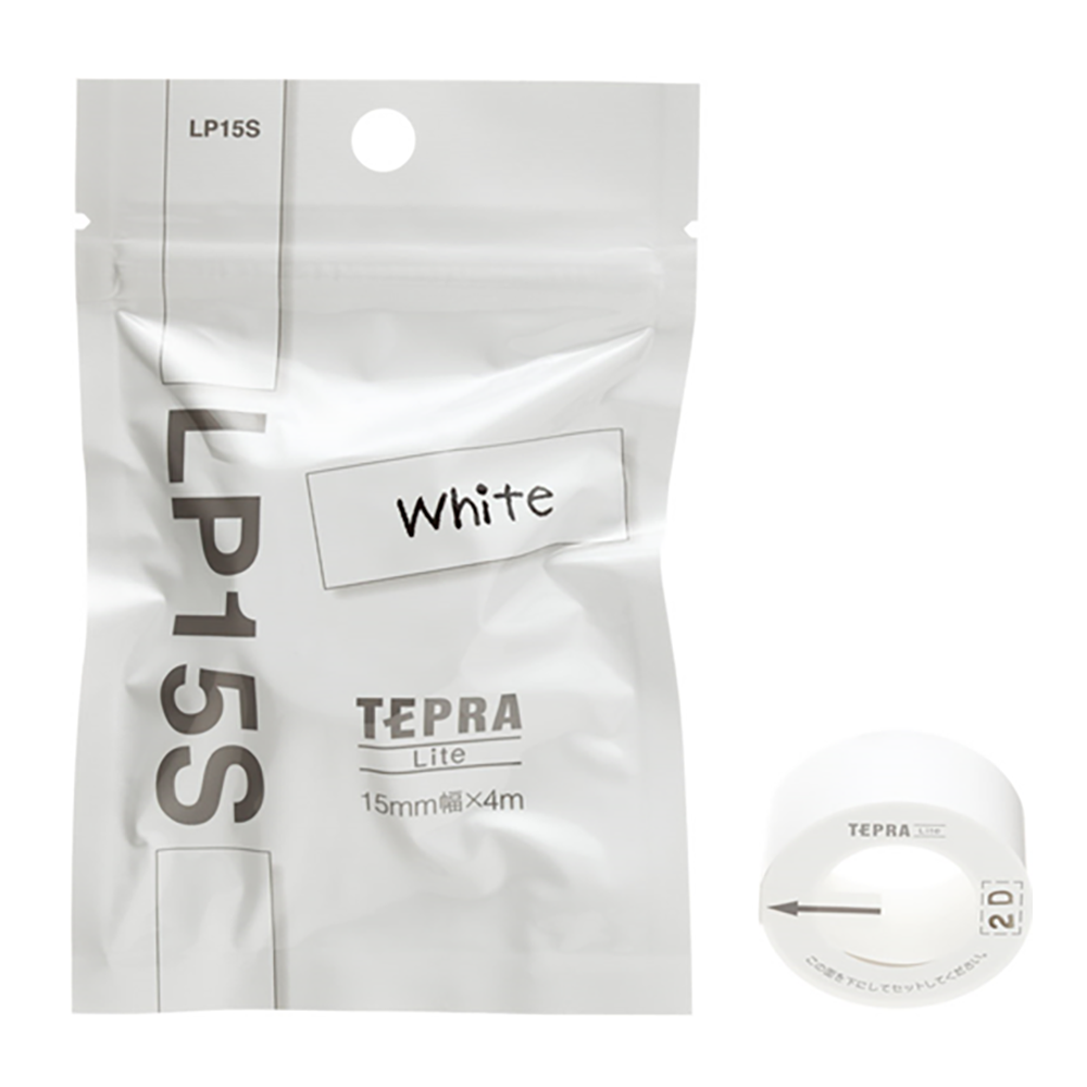 KING JIM TEPRA Lite Tape 15mm-White