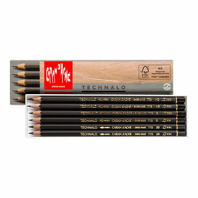 CARAN D'ACHE Technalo Water Soluble Set of 6 HB/B/3B Default Title