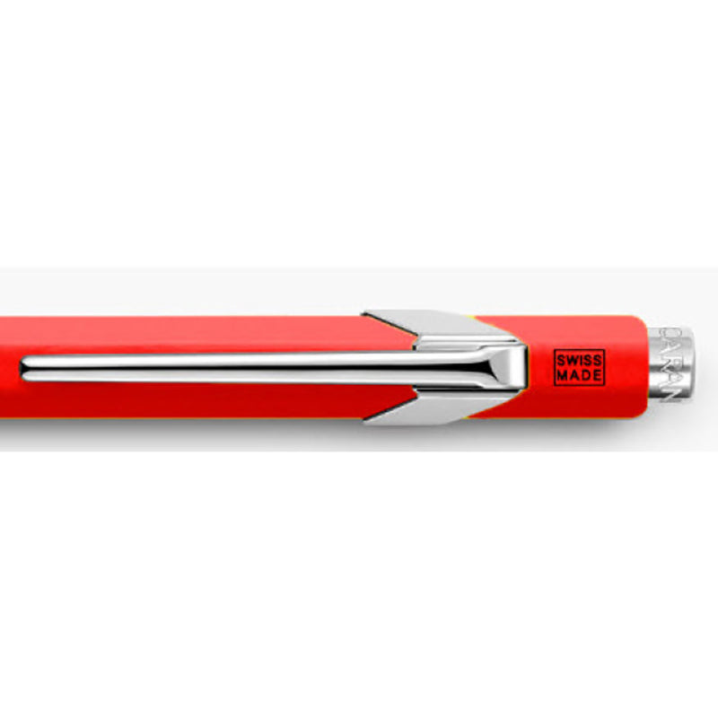 CARAN d'ACHE 849 Ball Pen Metal Red-Red Ink Default Title