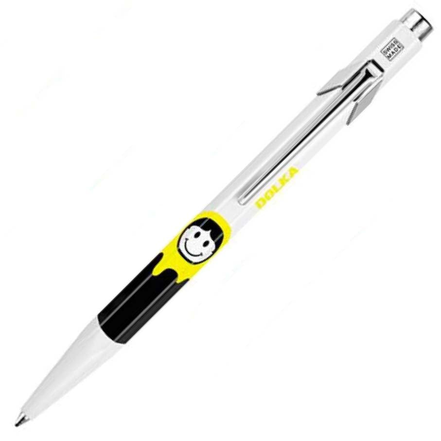 CARAN d'ACHE 849 Ball Pen Dolka Yellow-Blue Default Title