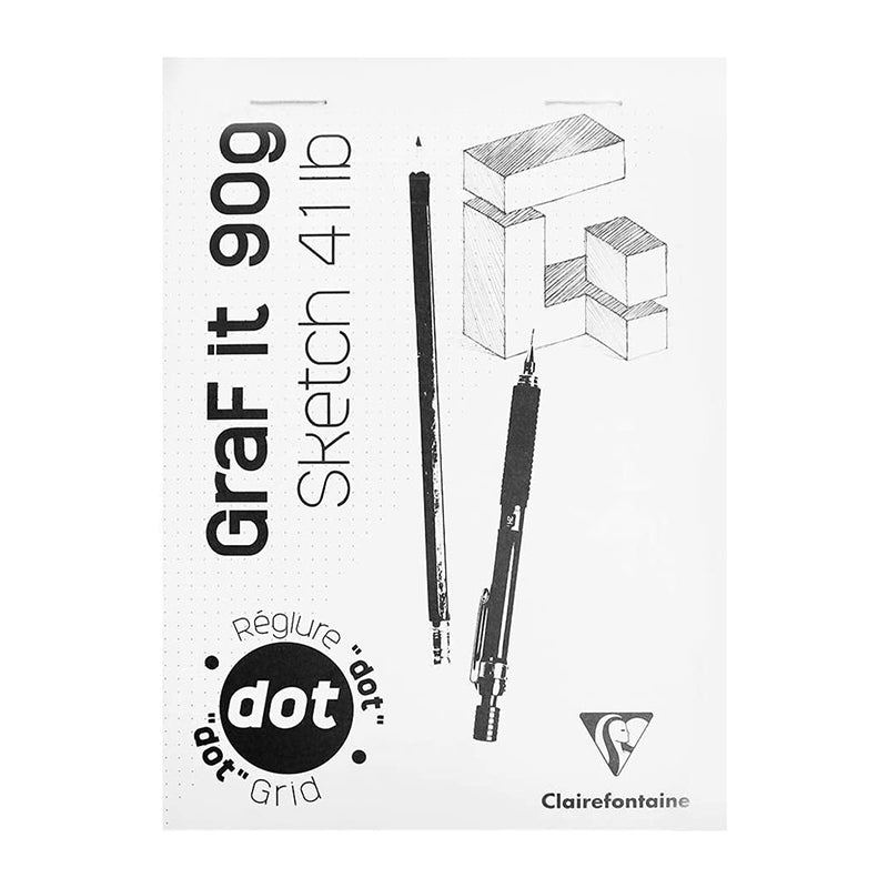 CLAIREFONTAINE GraF it Pad A4 90g 80s Dot Grid White No.63 Default Title