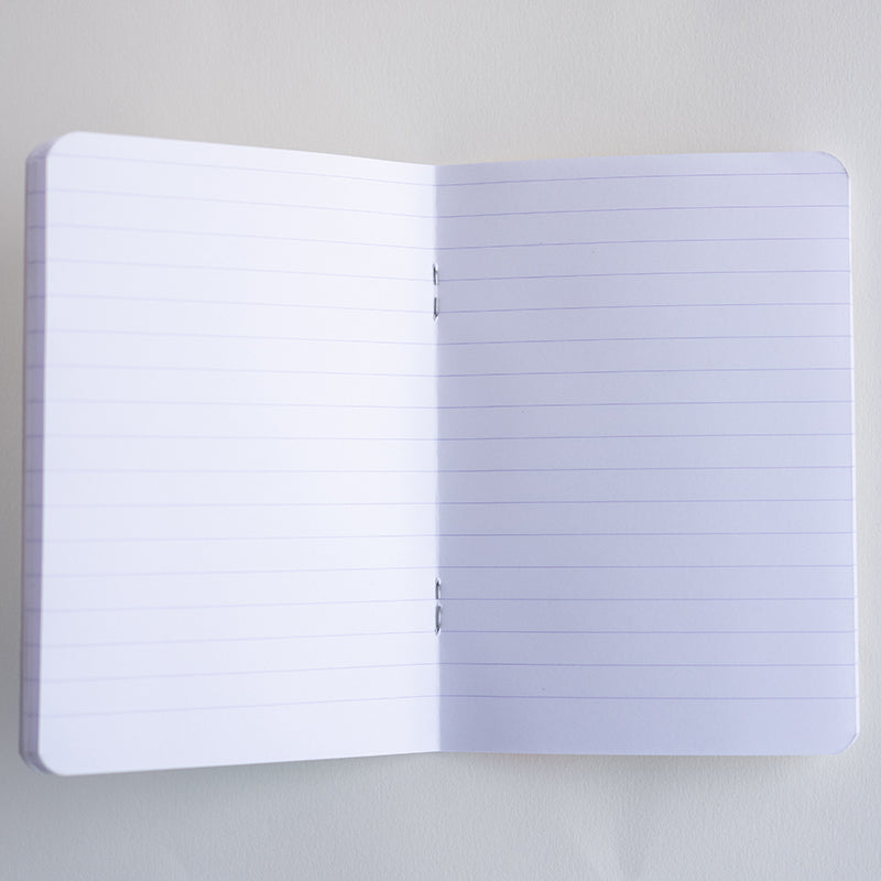 CLAIREFONTAINE Aquarelle Stapled Notebook A6 24s Lined Assorted Default Title