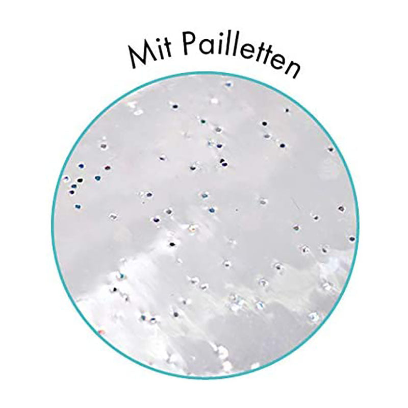 CLAIREFONTAINE Fantasy Transparent Pencil Case D7x22cm Rd+Glit Default Title