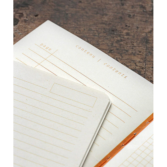 RHODIA Heritage Raw 190x250mm Lined Quadrille Ivory Default Title