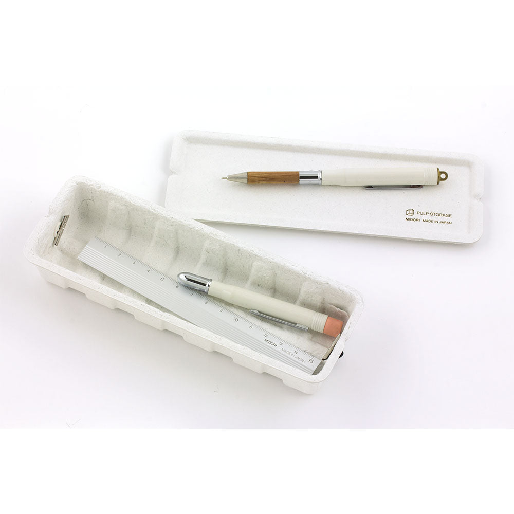 MIDORI PS Pen Case Pulp White