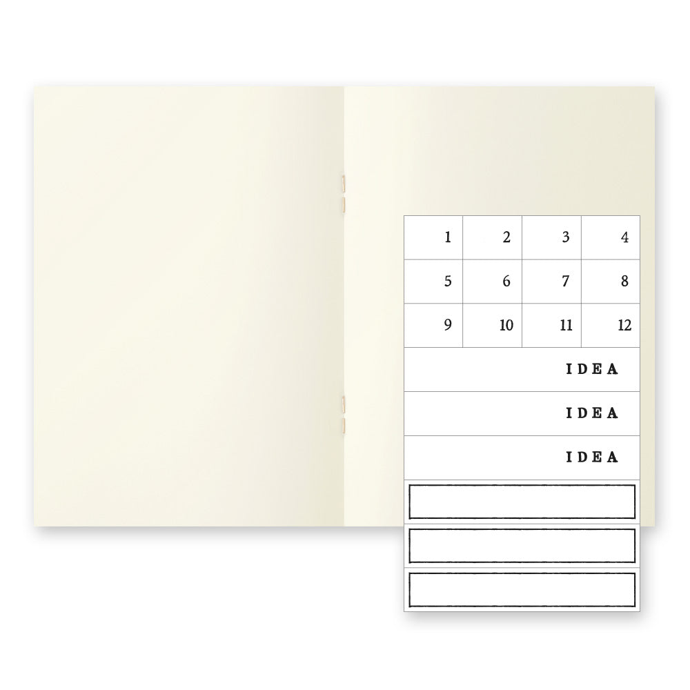 MIDORI MD Notebook Light A6 Blank 3/pack