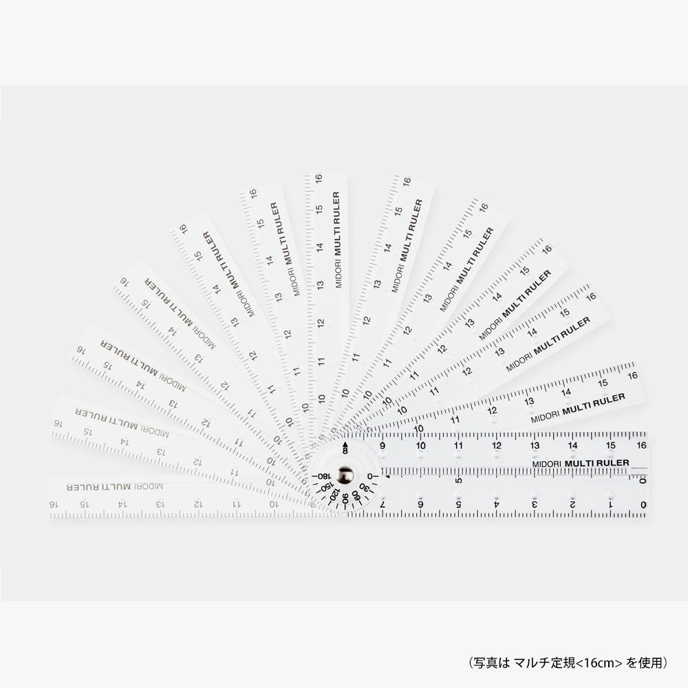 MIDORI Multi Ruler 16cm Clear