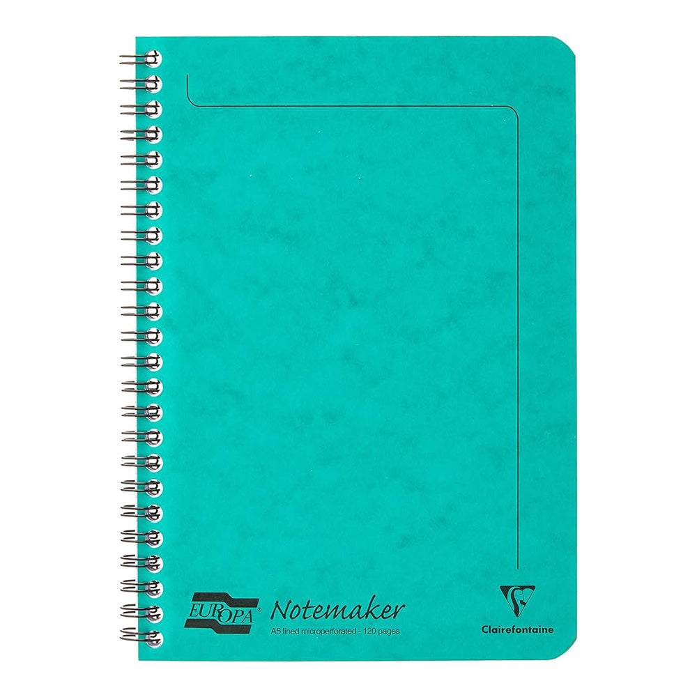 CLAIREFONTAINE Europa A9 10.5x14.4cm 120p Lined Turquoise