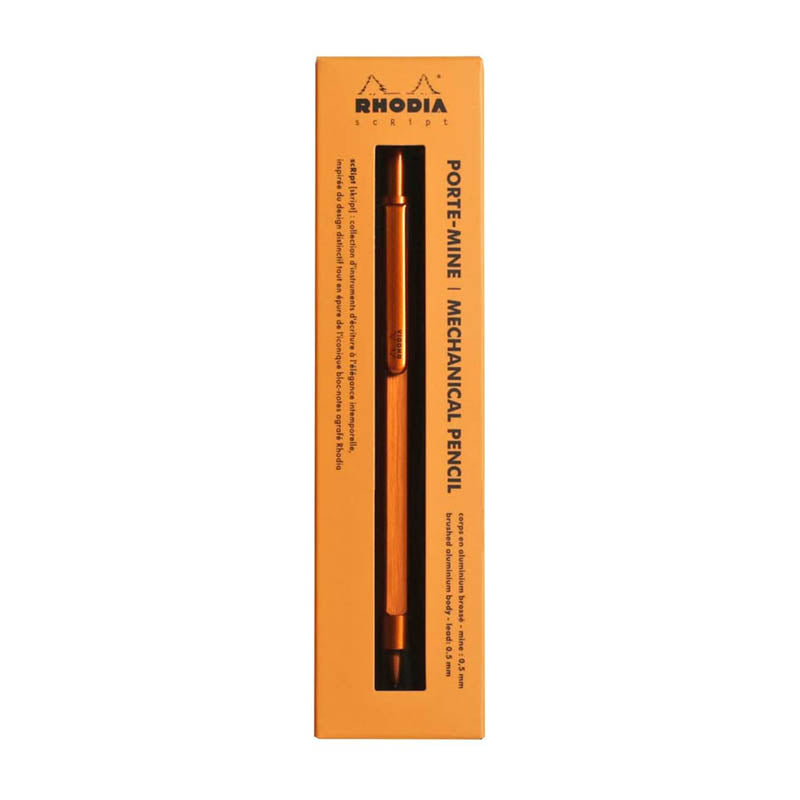 RHODIA scRipt 0.5mm Mechanical Pencil Orange Default Title