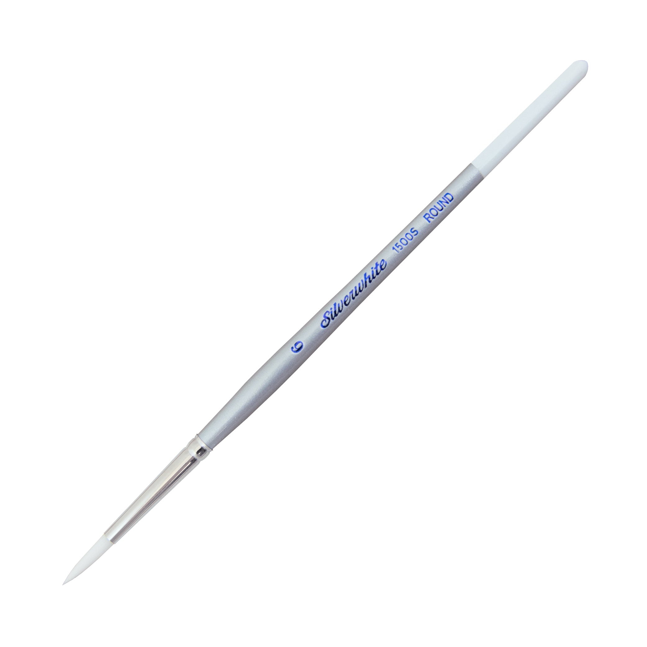 SILVERWhite White Taklon 1500S Short-Round 6