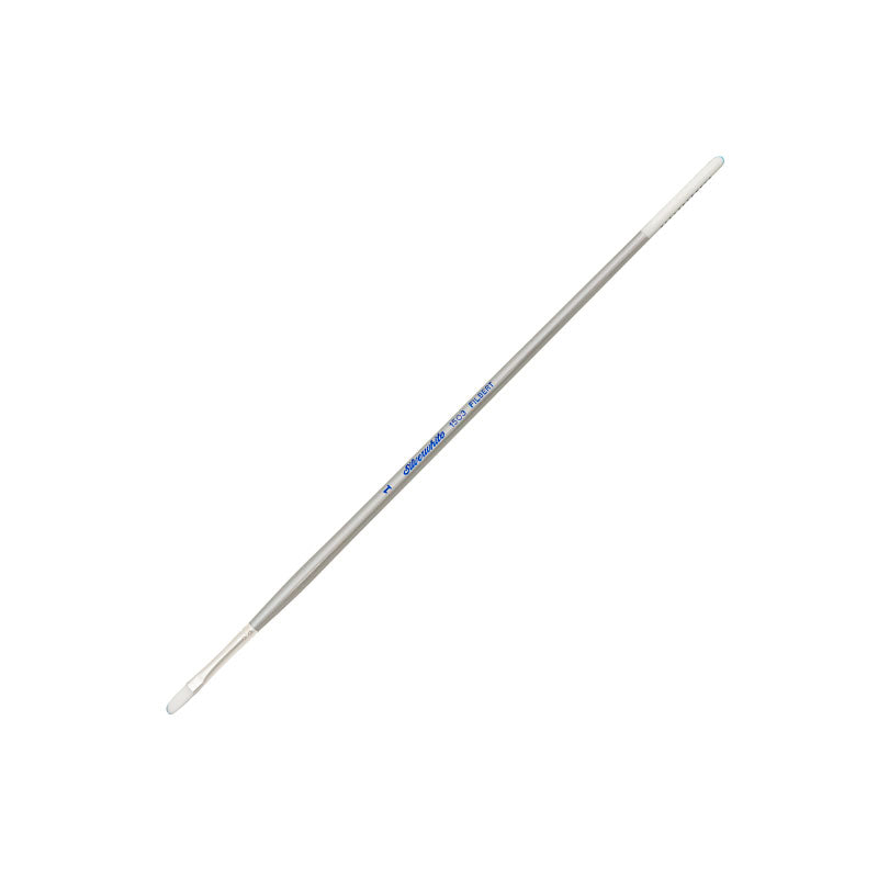 SILVERWhite White Taklon 1503 Long-Filbert 1