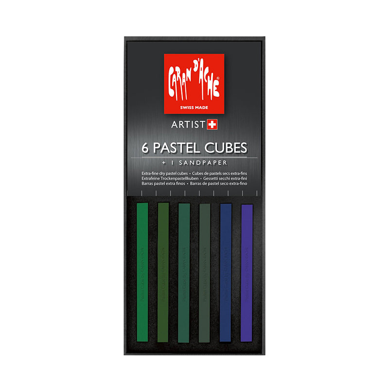 CARAN D'ACHE 6 Pastel Cubes N°8 Forest Default Title