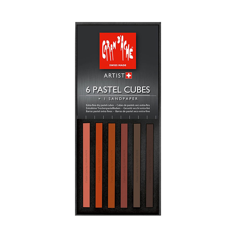 CARAN D'ACHE 6 Pastel Cubes N°12 Scorched Earth Default Title