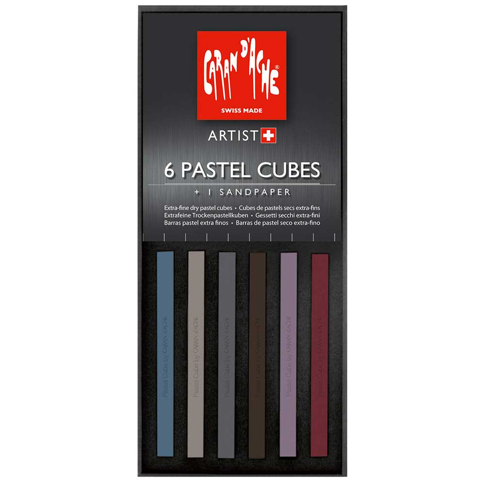 CARAN D'ACHE 6 Pastel Cubes N°14 Darkness