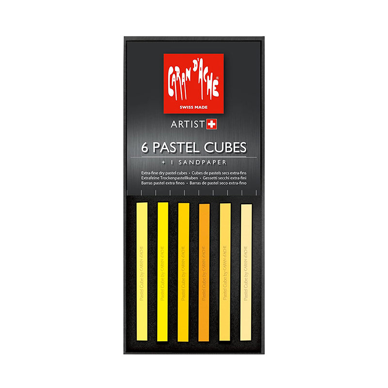 CARAN D'ACHE 6 Pastel Cubes N°2 Sunflower Default Title