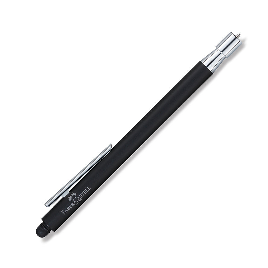FABER-CASTELL DESIGN Neo Slim Black Matt/Shiny Chrome Ball Pen+Stylus Default Title