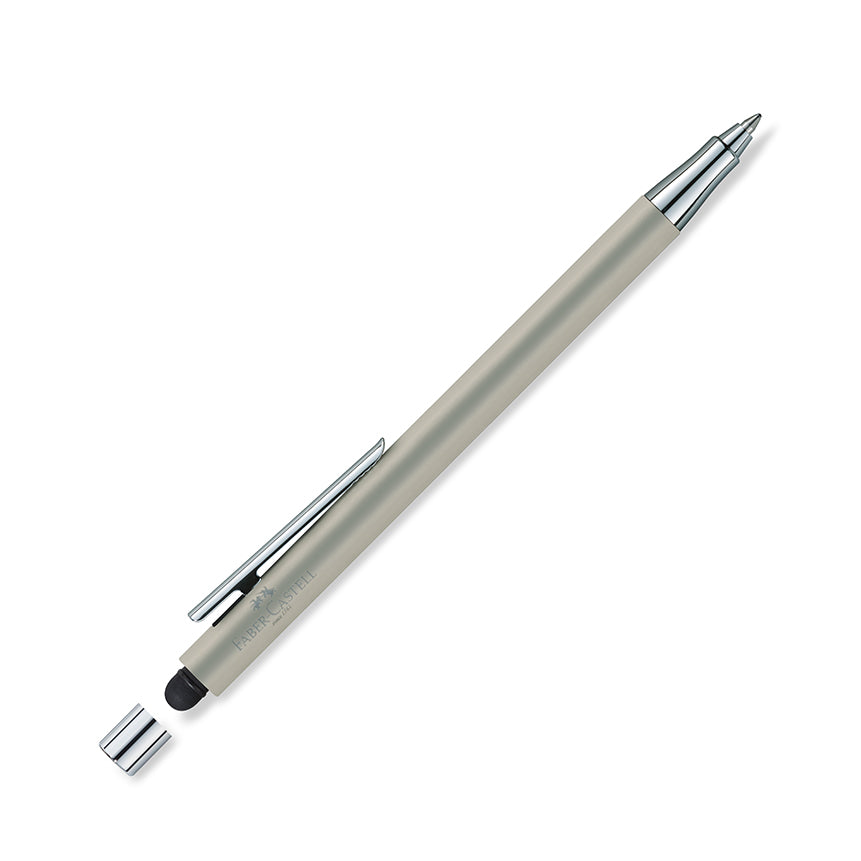 FABER-CASTELL DESIGN Neo Slim Stainless Steel Matt Ball Pen+Stylus Default Title