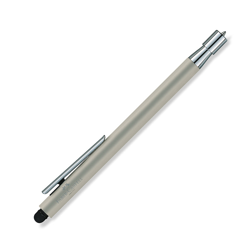 FABER-CASTELL DESIGN Neo Slim Stainless Steel Matt Ball Pen+Stylus Default Title