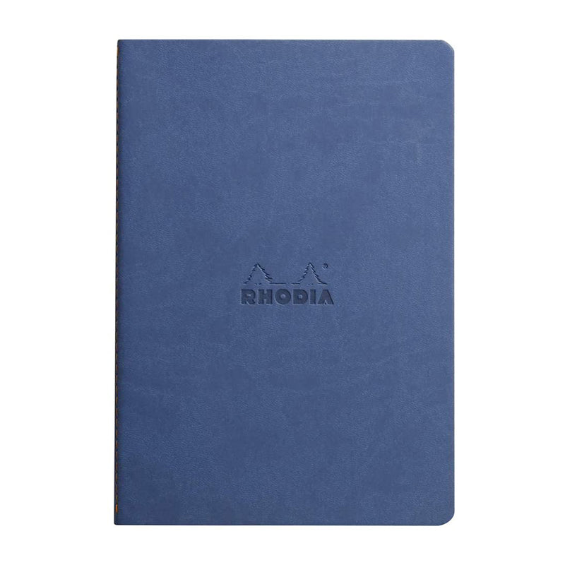 RHODIArama Sewn Spine A5 Ivory Dot-Sapphire Bluelue Default Title