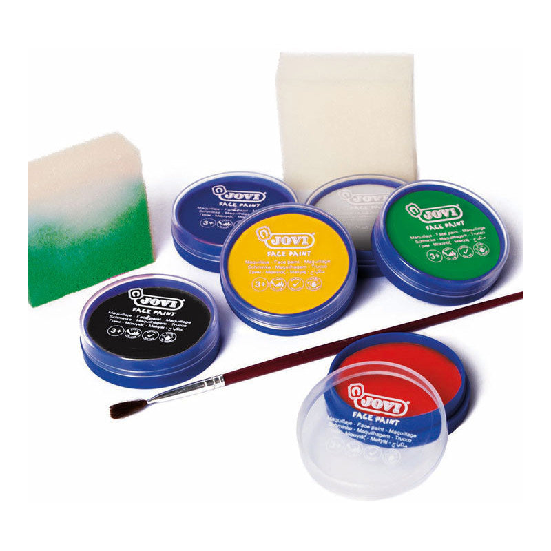 JOVI Face Paint Cream Set 8ml 6 Colours Heroes+Accessories