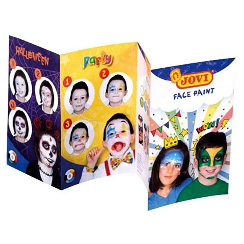 JOVI Face Paint Cream Set 8ml 6 Colours Heroes+Accessories