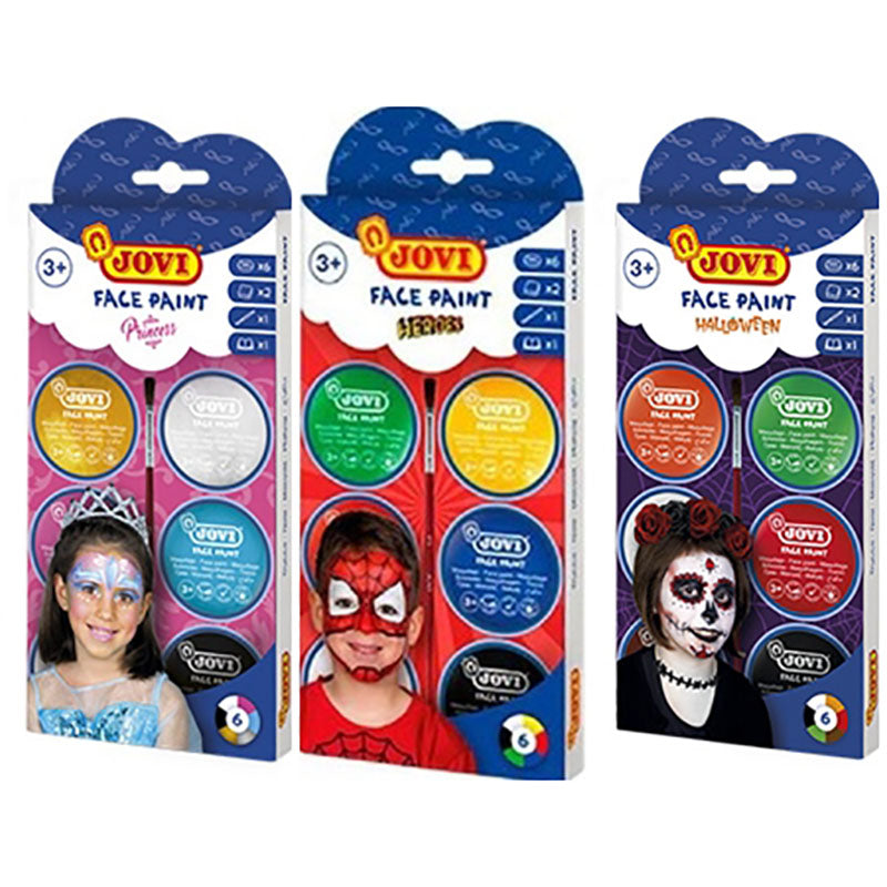 JOVI Face Paint Cream Set 8ml 6 Colours Zoo & Accessories