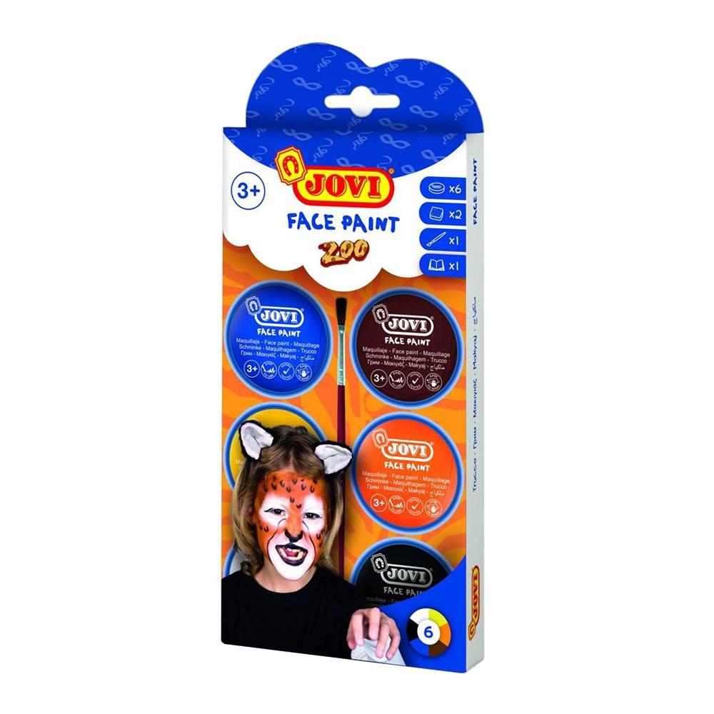 JOVI Face Paint Cream Set 8ml 6 Colours Zoo & Accessories