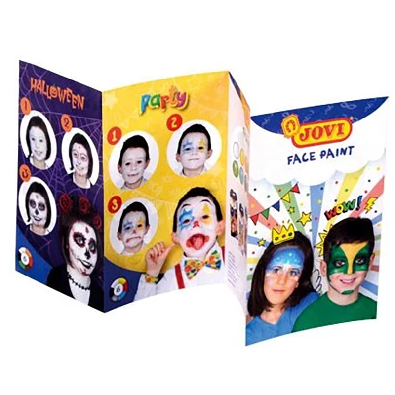 JOVI Face Paint Cream Set 8ml 6 Colours Princess+Accessories