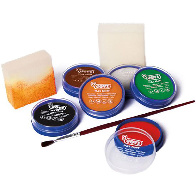 JOVI Face Paint Cream Set 8ml 6 Colours Halloween+Acces