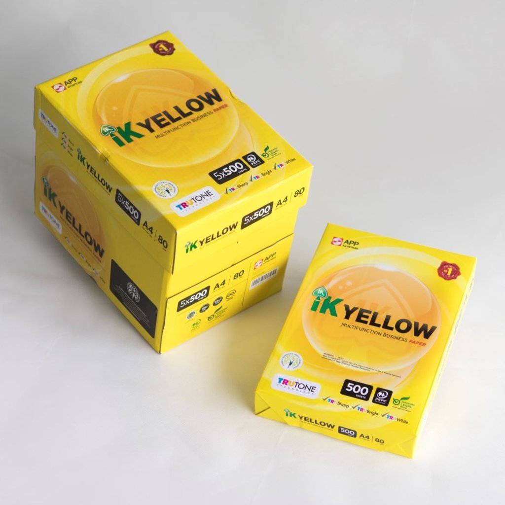 IK YELLOW Paper A3 80gsm 500s x5