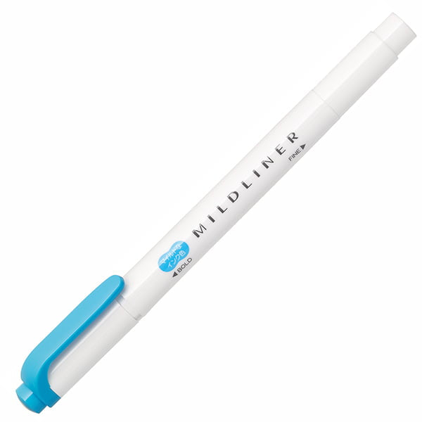 ZEBRA Mildliner Highlighter WKT7 Mild Cyan