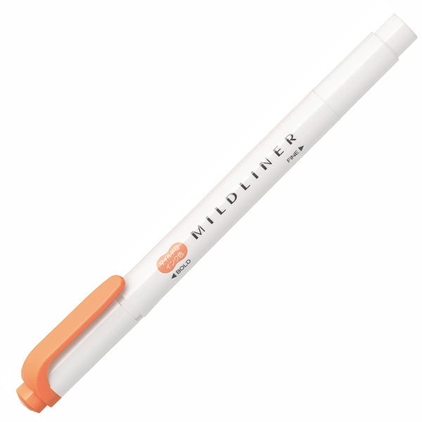 ZEBRA Mildliner Highlighter WKT7 Mild Apricot